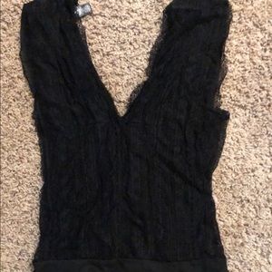 Buckle black bodysuit